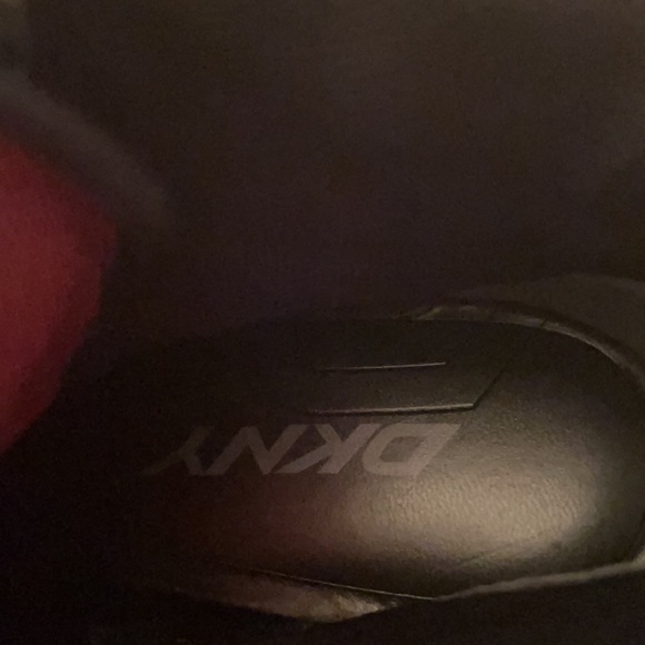 DKNY Black Quilted nylon LaceUp Wedge Ankle Boots - Picture 5 of 6